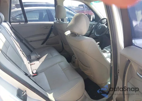 2007 BMW X3 3.0Si from USA, damaged, VIN WBXPC93487WF06777